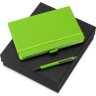Подарочный набор Vision Pro soft-touch с ручкой и блокнотом А5, зеленое яблоко