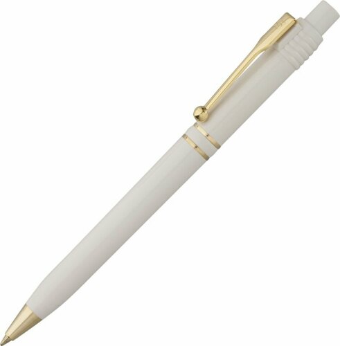 Ручка шариковая Raja Gold, белая