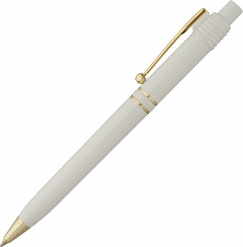Ручка шариковая Raja Gold, белая