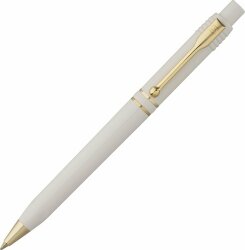 Ручка шариковая Raja Gold, белая