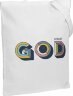 Холщовая сумка CoolColor «Новый GOD», белая