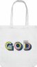 Холщовая сумка CoolColor «Новый GOD», белая