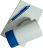 Набор подарочный ARTKITS: ежедневник, ручка, кружка с цветным дном, стружка, коробка, синий