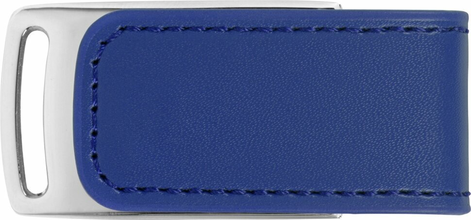 Флеш-карта USB 2.0 16 Gb с магнитным замком Vigo, синий/серебристый