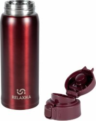 Термокружка Relaxika, бордовая