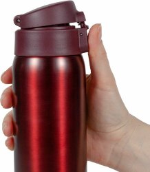 Термокружка Relaxika, бордовая