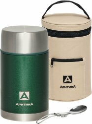 Термос для еды в чехле «Арктика 1000», зеленый
