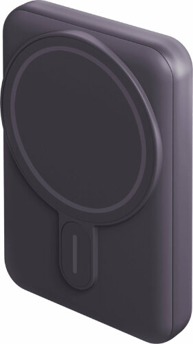 Портативный аккумулятор EnergEA MagPac MINI, 10000 mAh Magnetic wireless 15W USB-C 20W ultra-slim with stand, фиолетовый