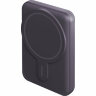 Портативный аккумулятор EnergEA MagPac MINI, 10000 mAh Magnetic wireless 15W USB-C 20W ultra-slim with stand, фиолетовый