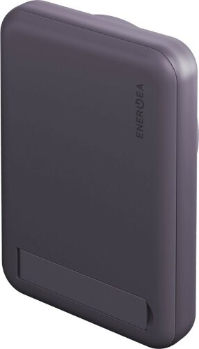 Портативный аккумулятор EnergEA MagPac MINI, 10000 mAh Magnetic wireless 15W USB-C 20W ultra-slim with stand, фиолетовый