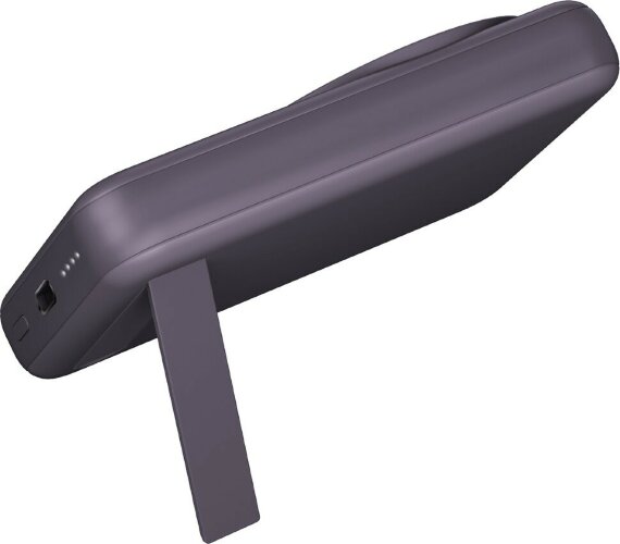 Портативный аккумулятор EnergEA MagPac MINI, 10000 mAh Magnetic wireless 15W USB-C 20W ultra-slim with stand, фиолетовый