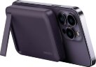 Портативный аккумулятор EnergEA MagPac MINI, 10000 mAh Magnetic wireless 15W USB-C 20W ultra-slim with stand, фиолетовый