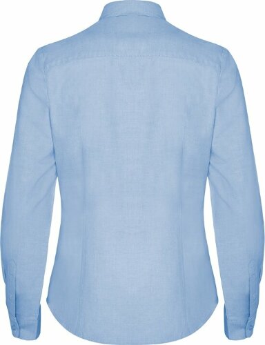 Рубашка женская Roly Oxford, небесно-голубой, размер 3XL