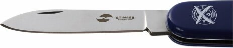 Нож перочинный Stinger, 90 мм, 4 функции, материал рукояти: АБС-пластик, синий