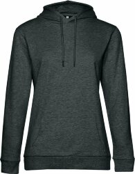 Толстовка с капюшоном женская Hoodie, серый меланж (антрацит), M