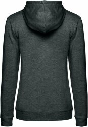 Толстовка с капюшоном женская Hoodie, серый меланж (антрацит), M