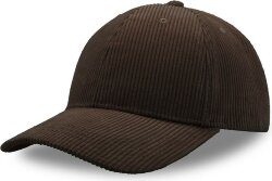 Бейсболка Atlantis CORDY-S, 6 клиньев, коричневый, размер 58 см