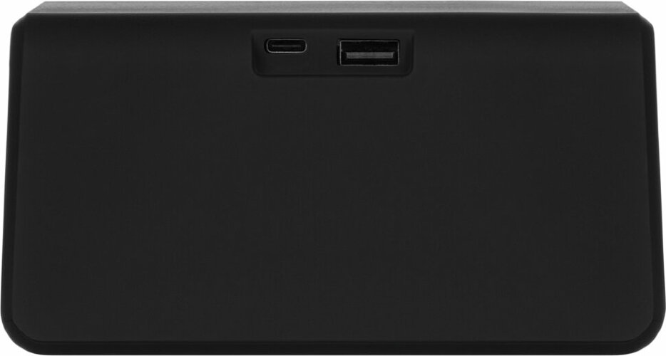 Зарядная станция с часами 15W Flame, черная