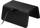 Зарядная станция с часами 15W Flame, черная