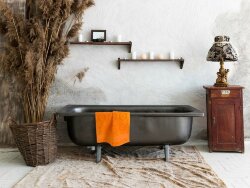 Полотенце Velin, большое, оранжевое