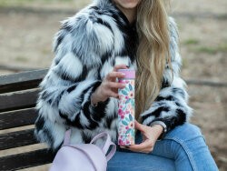 Термос Asobu SKINNY MINI, цветочный