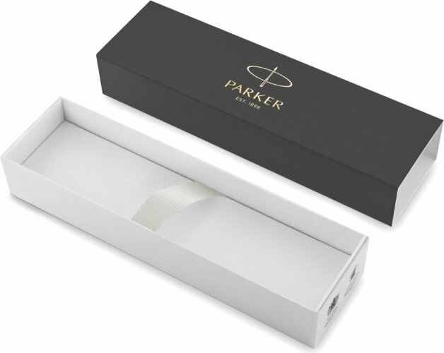 Перьевая ручка Parker IM Metal White CT, перо: F , цвет чернил: blue, в подарочной упаковке