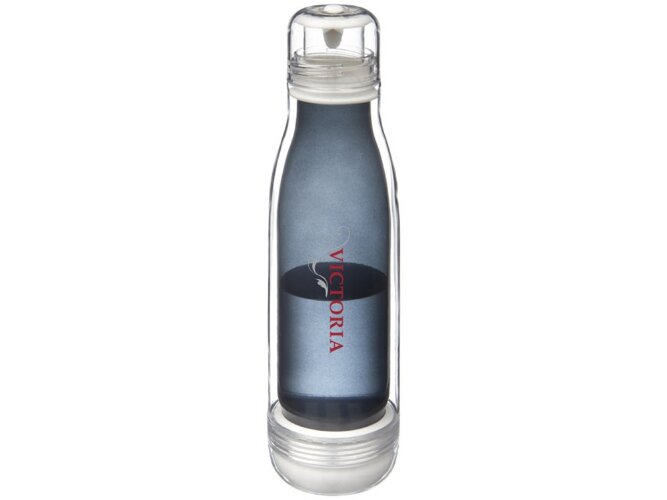Спортивная бутылка Avenue Spirit со стеклом внутри, черный