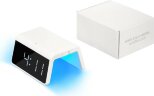 Зарядная станция с часами 15W Flame, белая
