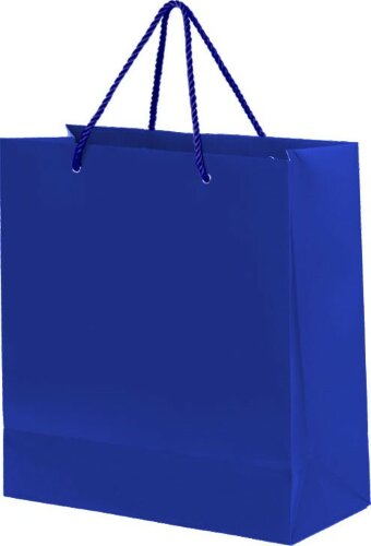 Пакет подарочный GLAM MINI 24х9х28 см, синий