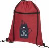 Рюкзак со шнурком Hoss, heather dark red