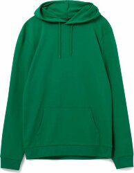 Толстовка с капюшоном унисекс Hoodie, зеленая, M
