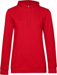 Толстовка с капюшоном женская BNC Hoodie, красная, M