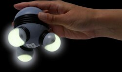 Ручной вибромассажер Spacy, серый с черным