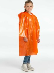 Дождевик-плащ детский Molti BrightWay Kids, оранжевый