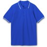 Рубашка поло Unit Virma Stripes, ярко-синяя, размер XXL
