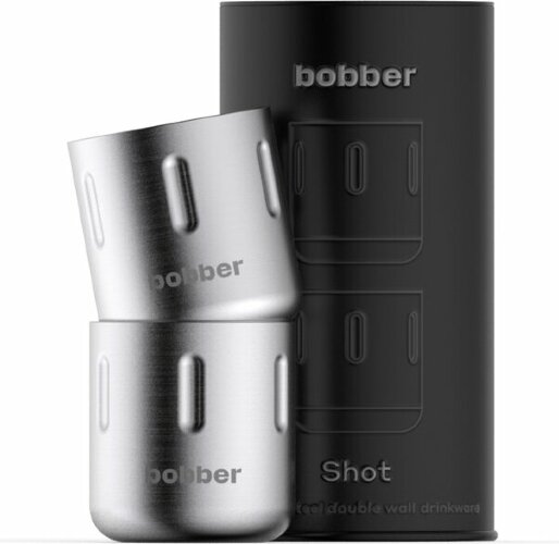 Набор из двух стальных шотов с двойными стенками bobber Shot-100 Matte