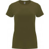  Футболка Roly Capri женская, армейский зеленый, размер 3XL (56) (56)
