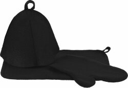 Набор для бани «Парилка», ver.2, черный