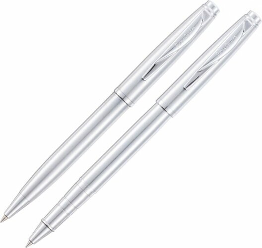 Набор Pierre Cardin Pen and Pen: ручка шариковая, ручка-роллер, стальной. Упаковка Е.