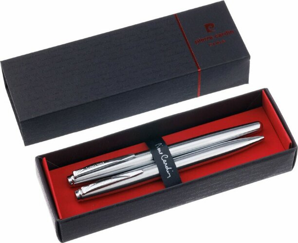 Набор Pierre Cardin Pen and Pen: ручка шариковая, ручка-роллер, стальной. Упаковка Е.