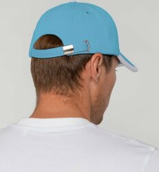 Бейсболка Molti Honor, голубая с белым кантом