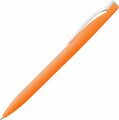 Ручка шариковая Pin Soft Touch, оранжевая
