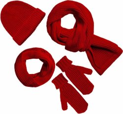 Шарф Nordkyn, глубокий красный