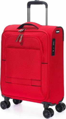 Чемодан TORBER Brosno, красный, нейлон 600D, 36.5 х 14 х 54 см, 32 л