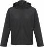 Куртка софтшелл с капюшоном мужская Race Men, черная, 4XL