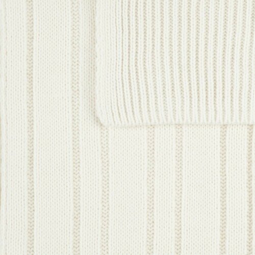 Шарф Knit Beat, белый (молочный)