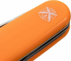 Нож перочинный Stinger, 90 мм, 13 функций, материал рукояти: АБС-пластик (оранжевый)