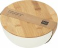 Салатник Bowl с бамбуковой крышкой, бежевый