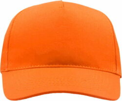 Бейсболка START FIVE, 5 клиньев, застежка на липучке, оранжевый, универсальный