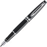 Ручка перьевая Waterman модель Expert в коробке, черная с серебр.
